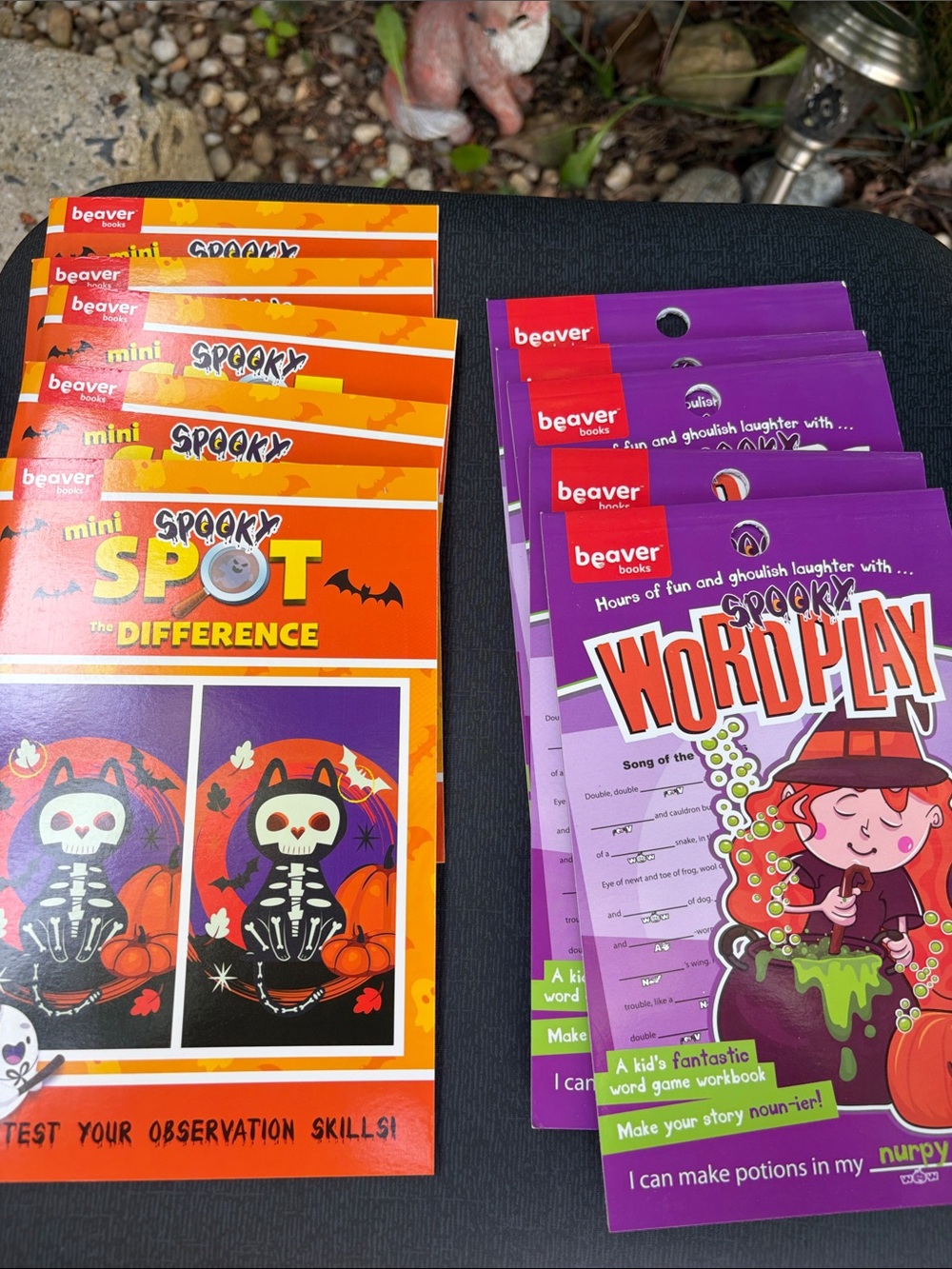 Beaver Books Spooky Spot & Spooky Wordplay Activity Packs - 5 of each - 10 total